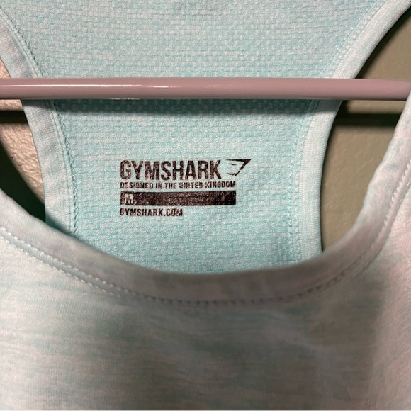 Gymshark Light Blue Workout Top - Picture 2 of 3